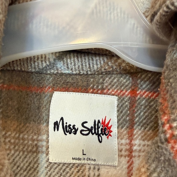 Plaid Button-Up Jacket - Picture 2 of 2